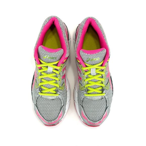 Asics Gel-Excite 3 Women Running Shoes/Sneakers Sz 9 Gray Pink Yellow Athleisure - Picture 6 of 13